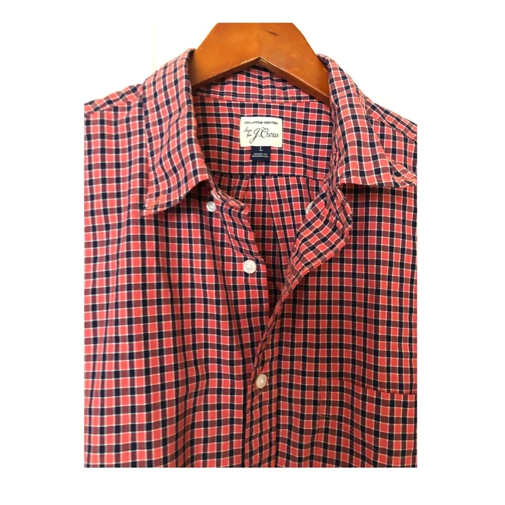 NWOT Sean x J. Crew Men’s Plaid Button Down